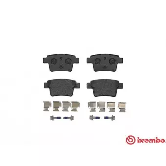 Jeu de 4 plaquettes de frein arrière BREMBO P 24 063