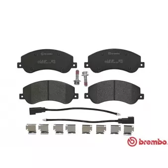 Jeu de 4 plaquettes de frein avant BREMBO P 24 064