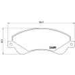 Jeu de 4 plaquettes de frein avant BREMBO P 24 065 - Visuel 2