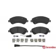 Jeu de 4 plaquettes de frein avant BREMBO P 24 065 - Visuel 1