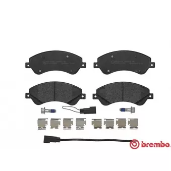 Jeu de 4 plaquettes de frein avant BREMBO P 24 065