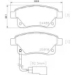 Jeu de 4 plaquettes de frein arrière BREMBO P 24 066 - Visuel 2