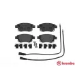 Jeu de 4 plaquettes de frein arrière BREMBO P 24 066 - Visuel 1