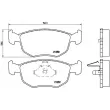 Jeu de 4 plaquettes de frein avant BREMBO P 24 069 - Visuel 2