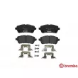Jeu de 4 plaquettes de frein avant BREMBO P 24 072 - Visuel 1