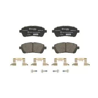 Jeu de 4 plaquettes de frein avant BREMBO P 24 072X