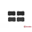 Jeu de 4 plaquettes de frein arrière BREMBO P 24 073 - Visuel 1