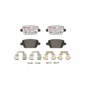 Jeu de 4 plaquettes de frein arrière BREMBO P 24 075X