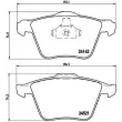 Jeu de 4 plaquettes de frein avant BREMBO P 24 077 - Visuel 2