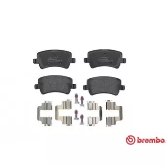 Jeu de 4 plaquettes de frein arrière BREMBO P 24 078