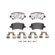 Jeu de 4 plaquettes de frein arrière BREMBO P 24 078X - Visuel 1