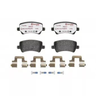 Jeu de 4 plaquettes de frein arrière BREMBO P 24 078X
