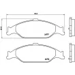 Jeu de 4 plaquettes de frein avant BREMBO P 24 082 - Visuel 2