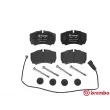 Jeu de 4 plaquettes de frein arrière BREMBO P 24 084 - Visuel 1