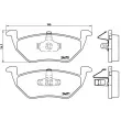 Jeu de 4 plaquettes de frein arrière BREMBO P 24 085 - Visuel 2