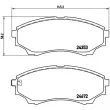 Jeu de 4 plaquettes de frein avant BREMBO P 24 086 - Visuel 2