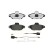 Jeu de 4 plaquettes de frein avant BREMBO P 24 147X - Visuel 1