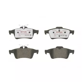 Jeu de 4 plaquettes de frein arrière BREMBO P 24 148X