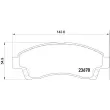 Jeu de 4 plaquettes de frein avant BREMBO P 24 149 - Visuel 2