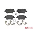 Jeu de 4 plaquettes de frein avant BREMBO P 24 151 - Visuel 1