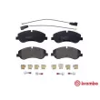 Jeu de 4 plaquettes de frein avant BREMBO P 24 152 - Visuel 1