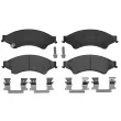 Jeu de 4 plaquettes de frein avant BREMBO P 24 153 - Visuel 1