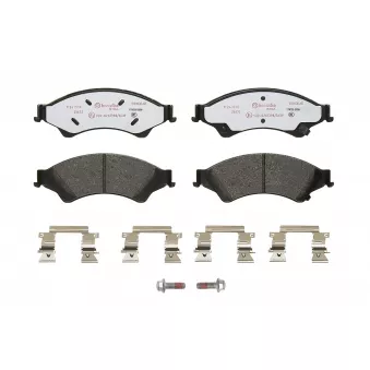 Jeu de 4 plaquettes de frein avant BREMBO P 24 153X