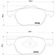 Jeu de 4 plaquettes de frein avant BREMBO P 24 158 - Visuel 2