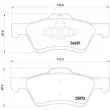 Jeu de 4 plaquettes de frein avant BREMBO P 24 159 - Visuel 2