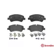 Jeu de 4 plaquettes de frein arrière BREMBO P 24 160 - Visuel 1