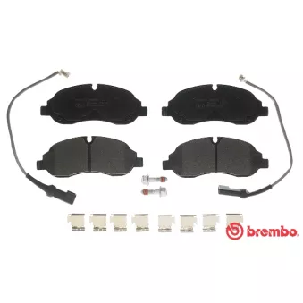Jeu de 4 plaquettes de frein avant BREMBO P 24 171