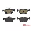 Jeu de 4 plaquettes de frein arrière BREMBO P 24 175 - Visuel 1