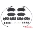Jeu de 4 plaquettes de frein arrière BREMBO P 24 187 - Visuel 1