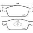 Jeu de 4 plaquettes de frein avant BREMBO P 24 199 - Visuel 2