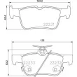 Jeu de 4 plaquettes de frein arrière BREMBO P 24 201 - Visuel 2