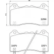 Jeu de 4 plaquettes de frein avant BREMBO P 24 202 - Visuel 2