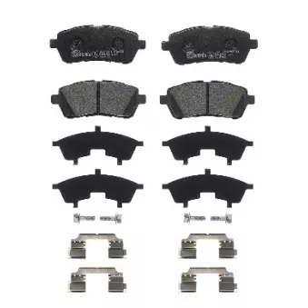 Jeu de 4 plaquettes de frein avant BREMBO P 24 203