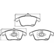 Jeu de 4 plaquettes de frein avant BREMBO P 24 211 - Visuel 2