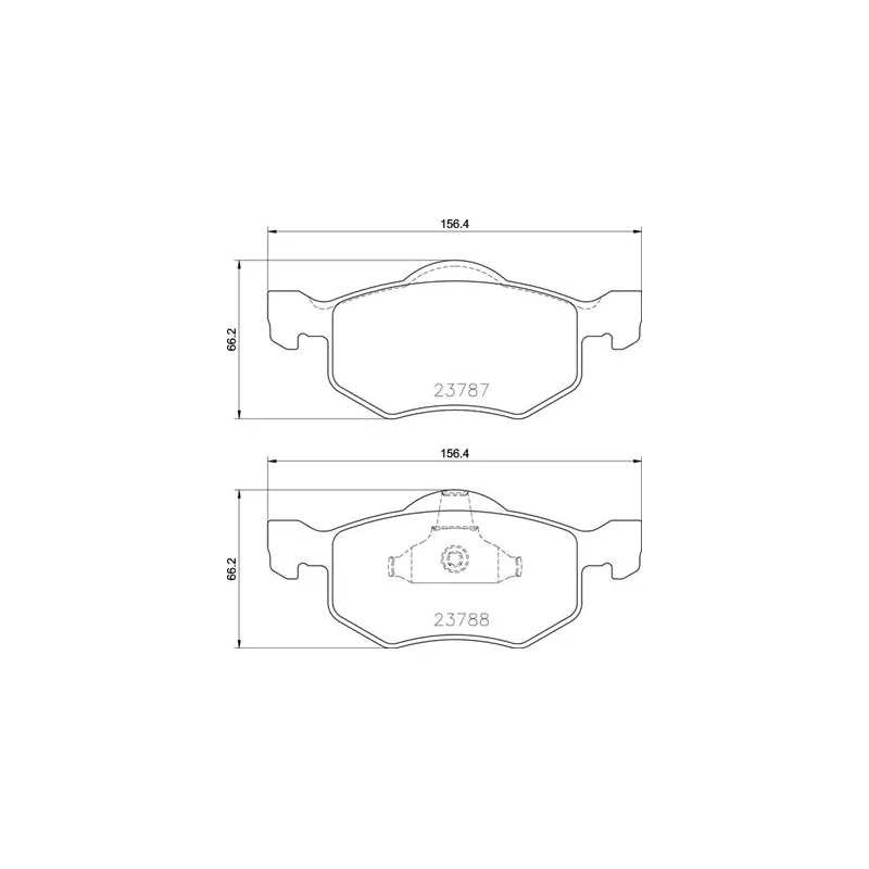 Jeu de 4 plaquettes de frein avant BREMBO P 24 219