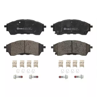 Jeu de 4 plaquettes de frein avant BREMBO P 24 225