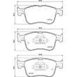 Jeu de 4 plaquettes de frein avant BREMBO P 24 234 - Visuel 2