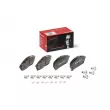 Jeu de 4 plaquettes de frein arrière BREMBO P 24 235 - Visuel 1