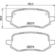 Jeu de 4 plaquettes de frein arrière BREMBO P 24 237 - Visuel 2