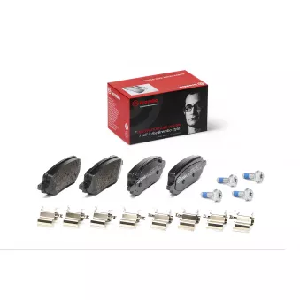 Jeu de 4 plaquettes de frein arrière BREMBO P 24 237