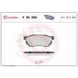 Jeu de 4 plaquettes de frein avant BREMBO P 28 006 - Visuel 2