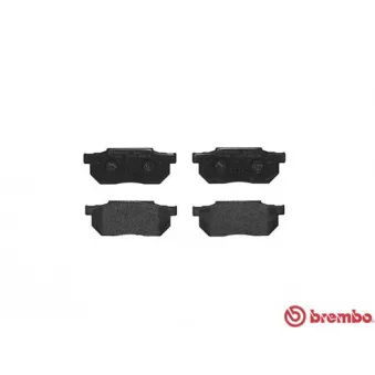 Jeu de 4 plaquettes de frein avant BREMBO P 28 006