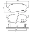Jeu de 4 plaquettes de frein avant BREMBO P 28 008 - Visuel 2