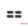 Jeu de 4 plaquettes de frein avant BREMBO P 28 008 - Visuel 1