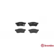 Jeu de 4 plaquettes de frein arrière BREMBO P 28 017 - Visuel 1