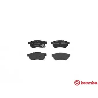 Jeu de 4 plaquettes de frein arrière BREMBO P 28 017